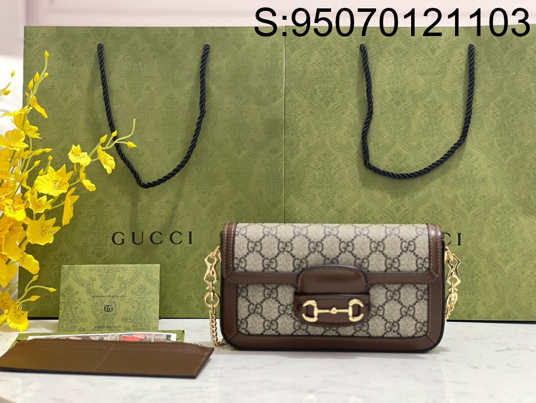 [JHL] 구찌 홀스빗 체인백 752002 12.5*21.5*3cm 브라운 Gucci