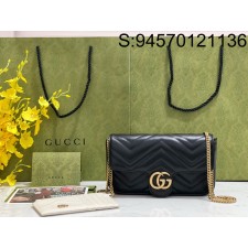 [JHL] 구찌 GG 마몬트 체인 숄더백 751526 21*12*5cm 블랙 Gucci