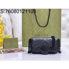 [JHL] 구찌 GG 마르몽 체인 숄더백 699757 16.5*10*4.5cm 쏘 블랙 Gucci