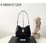 black frame 공장 프라다 클라스프 클로저가 클레오 가죽 숄더백 1BC169 22*18.5*4.5cm 블랙 