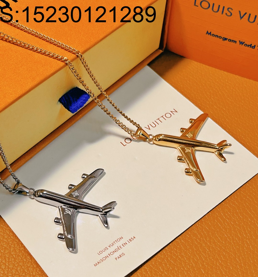 AGG 루이비통 LV 비행기 목걸이 MP3157 2컬러 LOUIS VUITTON