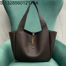 Pomegrante 생로랑 그레인 가죽 소재의 LE 5 A 7 BEA 763435 50*28*18cm 초콜릿