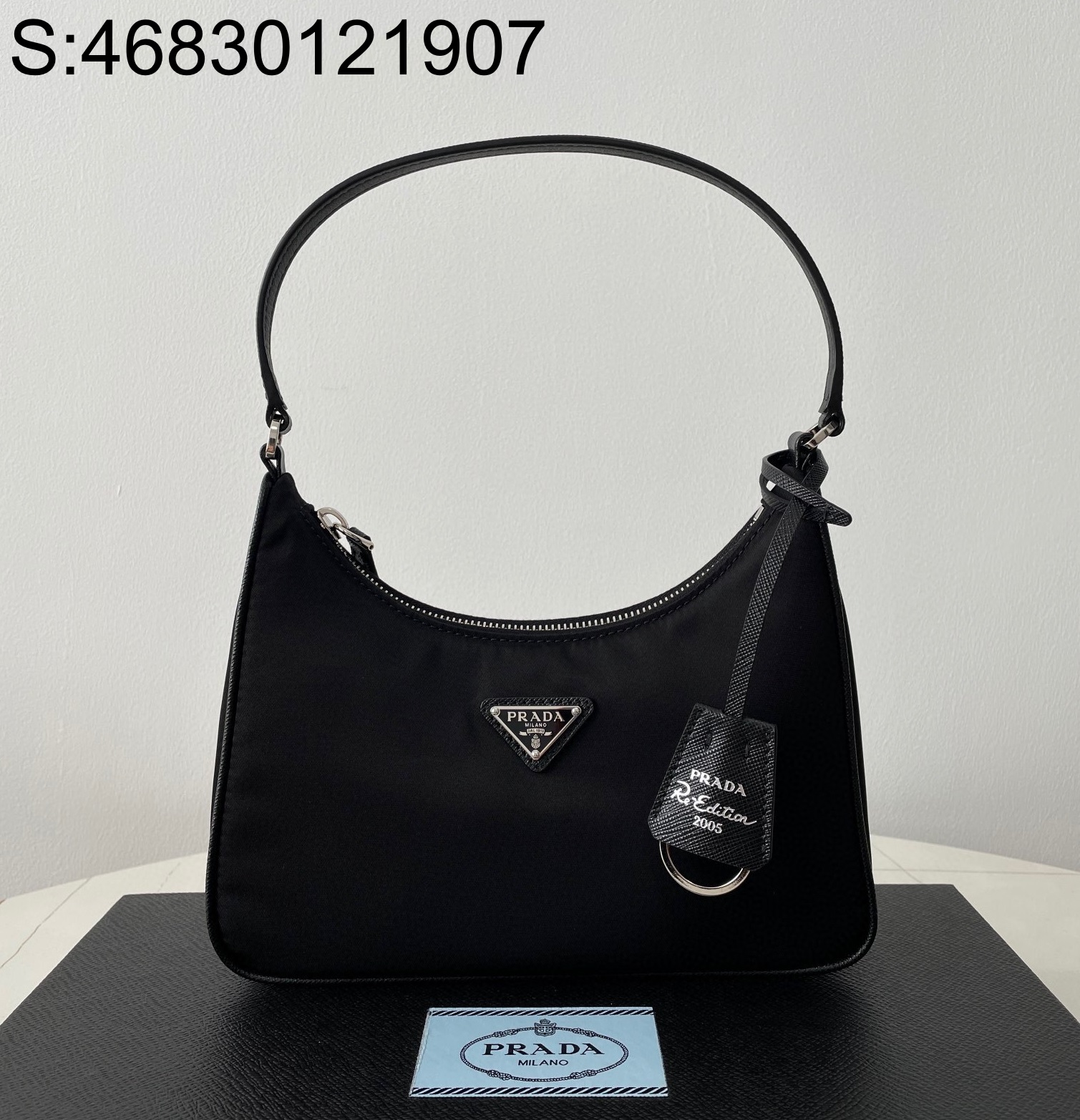 black frame 공장 프라다 호보백 1NE204 23*17*6cm 블랙 Prada