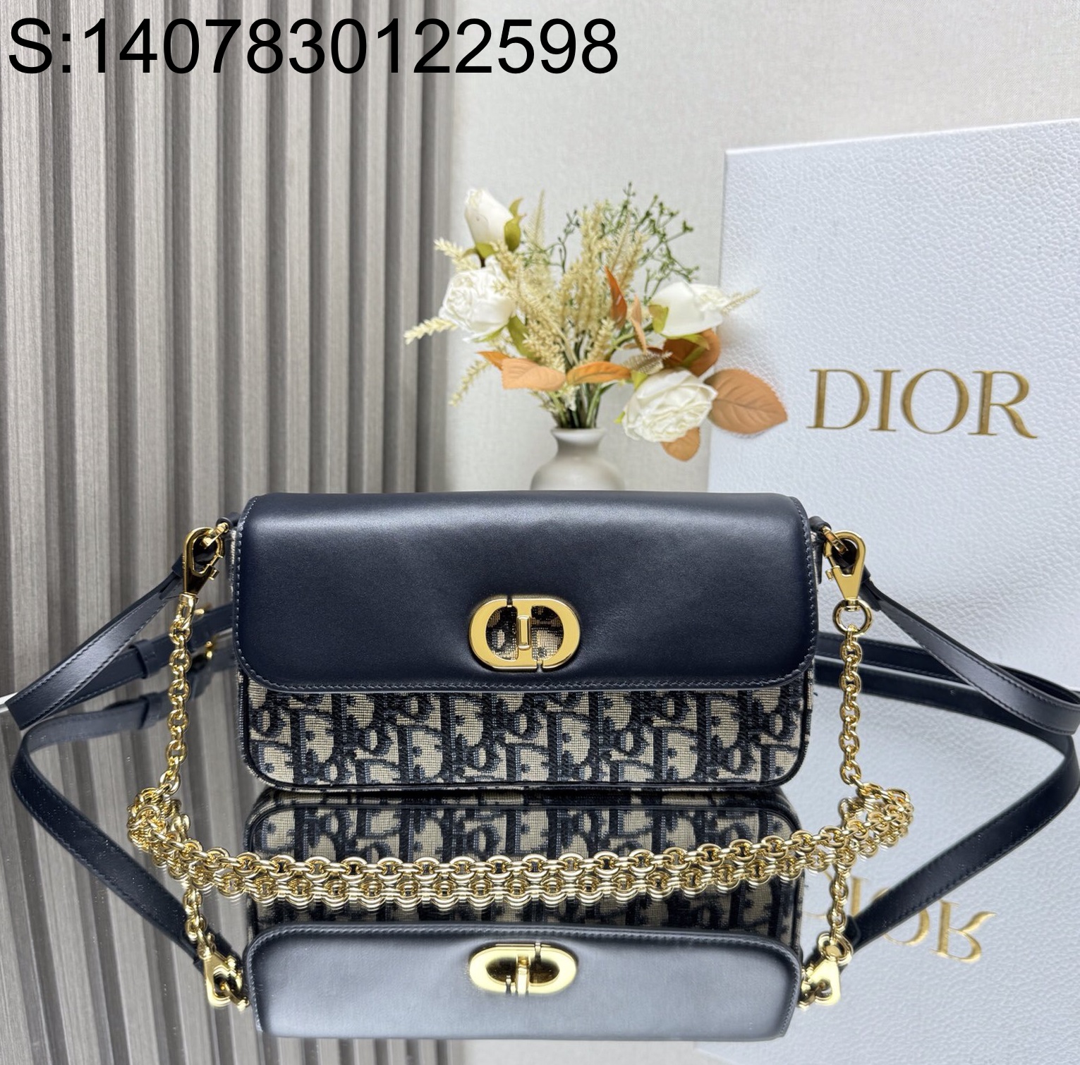 [JHL] 디올 몽테뉴 애비뉴 이스트 웨스트 더블 캐리 백 22*10*6cm Dior