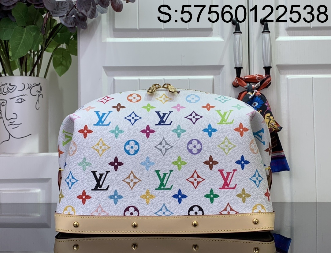 [88factory] 루이비통 컬러 모노그램 포쉐트 코스메티크 파우치 M13743 화이트 27*18*9cm LOUIS VUITTON