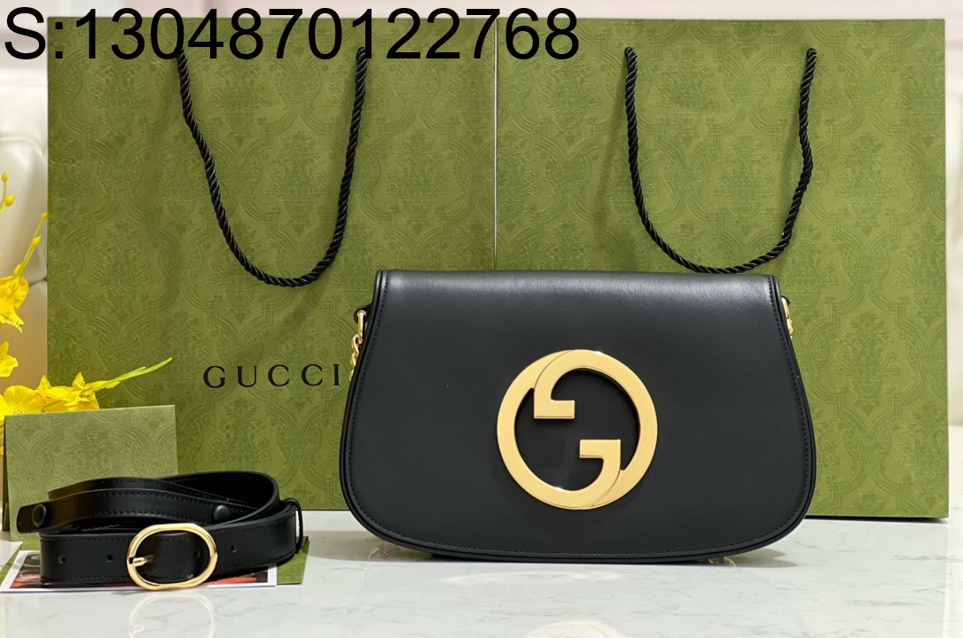 [JHL] 구찌 블론디 레더 숄더백 블랙 699268 28*16*4cm Gucci