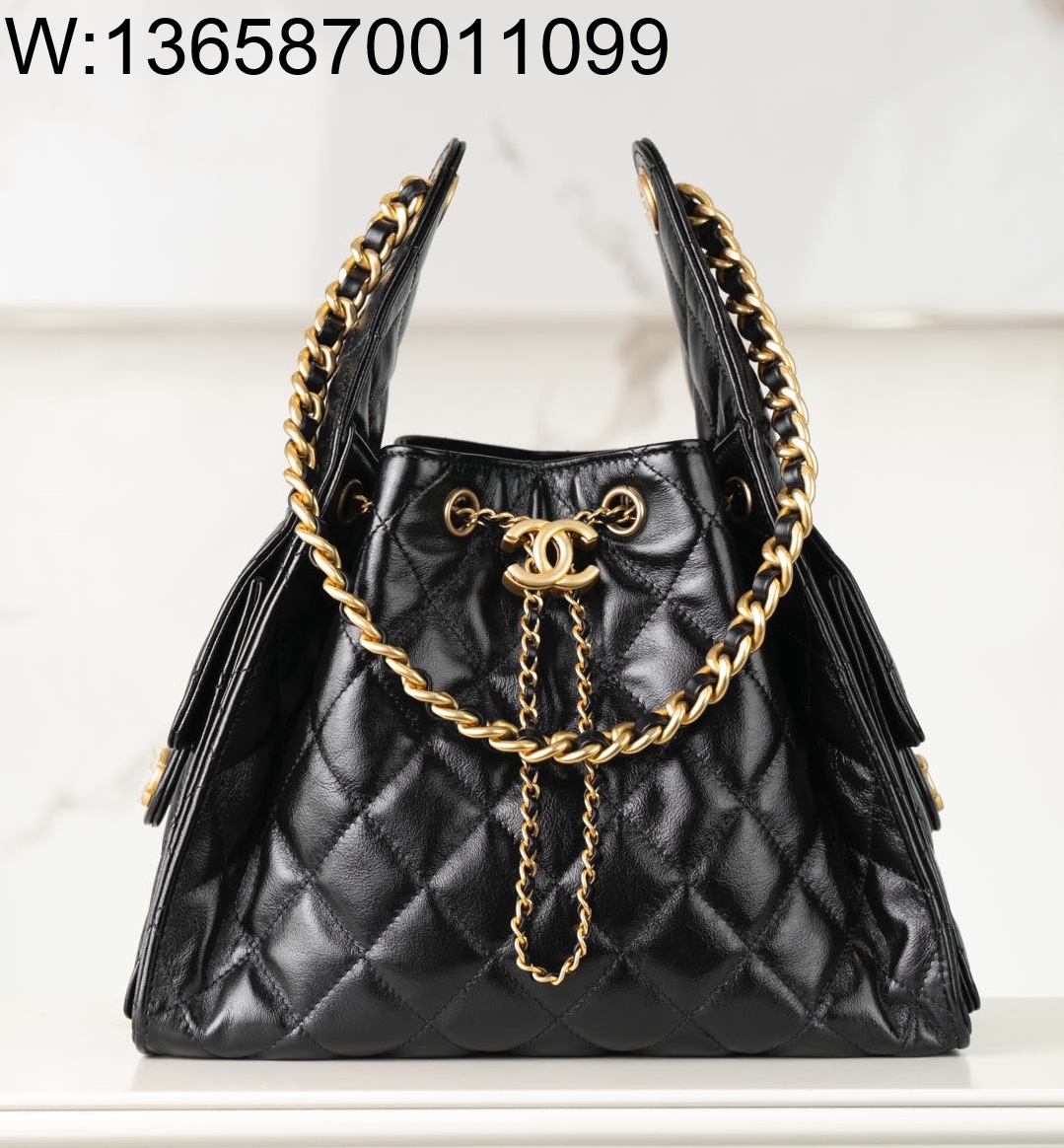 [JD] 샤넬 25C 금장 호보백 스몰 30*26*14cm 블랙 CHANEL