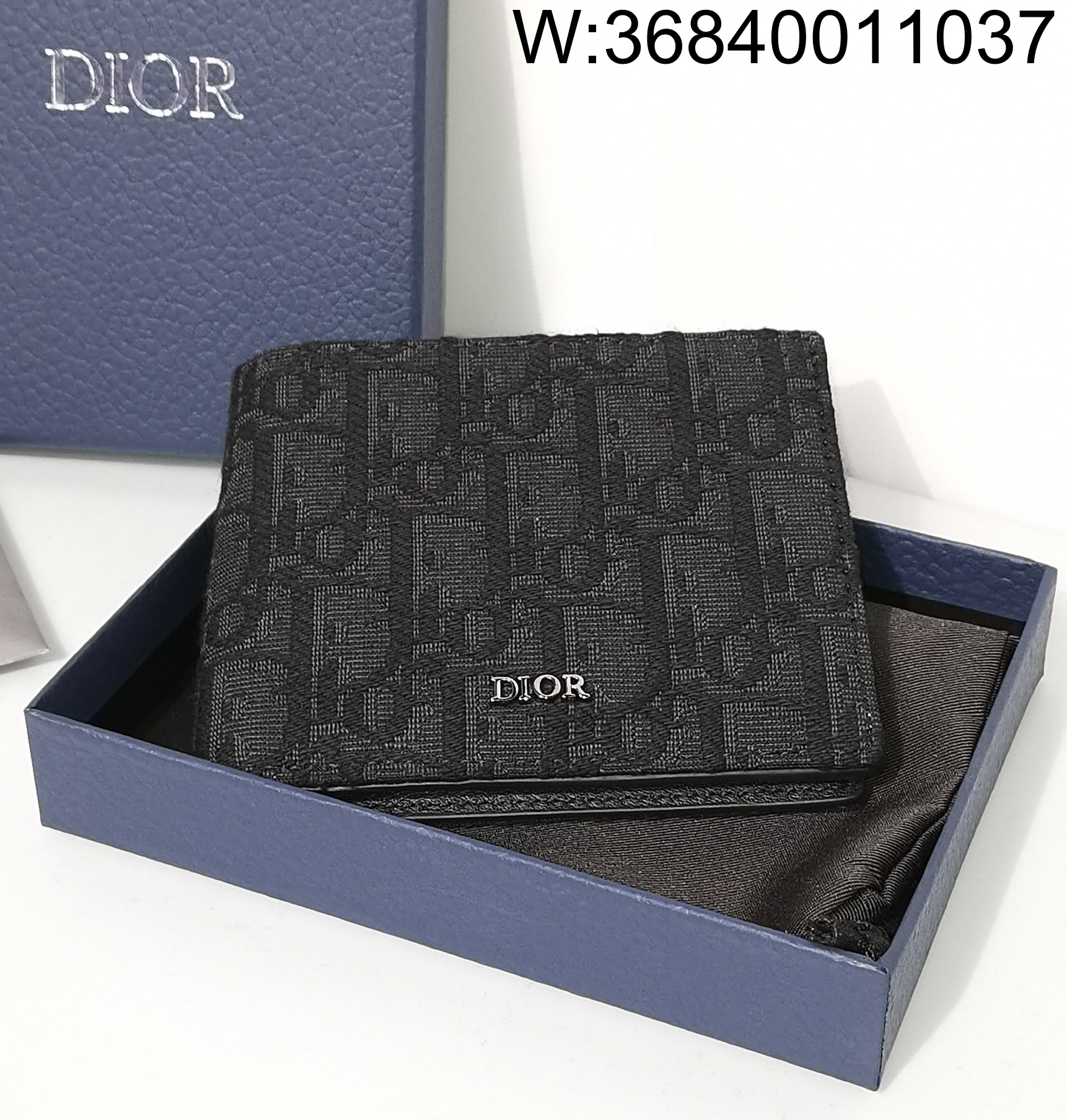 [JHL] 디올 오블리크 반지갑 11.5*9.5cm 블랙 2OBBH027YSE-H03E Dior