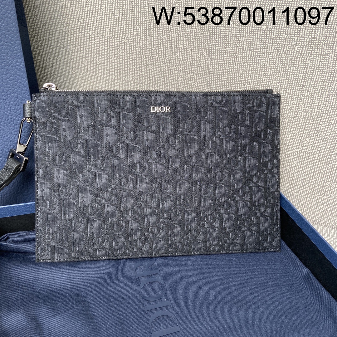 [JHL] 디올 A5 오블리크 클러치 26.5*17.5cm 블랙 2ESCA338YSE-H03E Dior