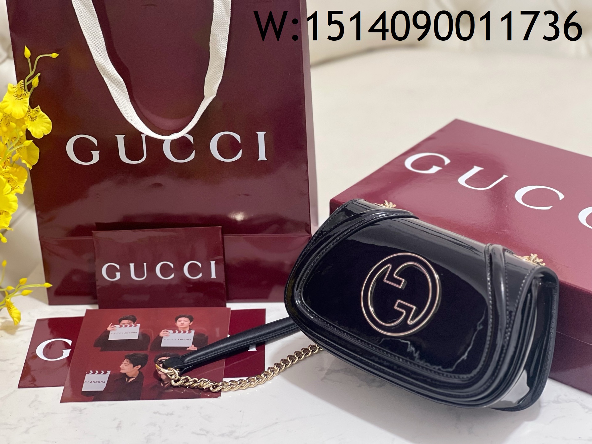 [JHL] 구찌 블론디 체인 숄더백 815711 21.5*11*8cm 블랙 Gucci