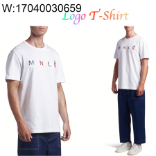 탑몽X 몽클레어 패치 로고 모노그램 반팔티 화이트