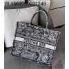 [엔젤] 디올 라지 북 토트백 트왈 드 주이 자수 42*35*18.5cm 블루 화이트