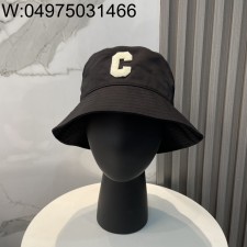 AGG 셀린느 C 이니셜 모자 버킷햇 블랙