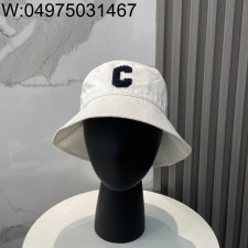 AGG 셀린느 C 이니셜 모자 버킷햇 화이트