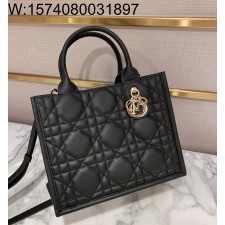 [엔젤] 디올 스몰 디올 북 토트 매크로까나쥬 26.5*22*14cm 블랙 