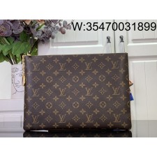 [88factory] 루이비통 키 파우치 L 33*23.5*1cm M13561 브라운