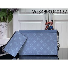 [88factory] 루이비통 가스통 웨어러블 월릿 가방 M14114 22*14.5*4.5cm 블루