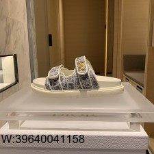 [QR 5009] 디올 액트 금장 오블리크 뮬 슬리퍼