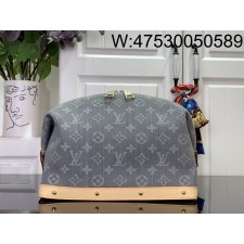 [88factory] 루이비통 코스메틱 파우치 라지 데님 그레이 M13750 18*9*27cm