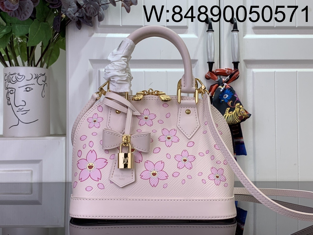 [88factory] 루이비통 x 무라카미 타카시 알마 BB 핑크 M13104 23.5*17.5*11.5cm