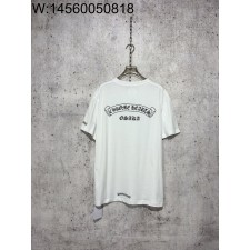[사슬공장] 크롬하츠 로고 프린트 포켓 모노그램 반팔티 화이트