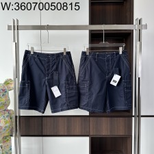V공장 디올 25SS 박음질 카고 반바지 블랙