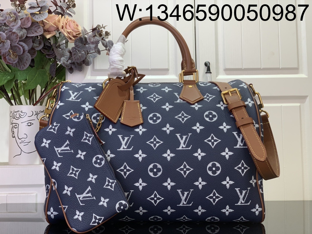 [88factory] 루이비통 스피디 P9 반둘리에 40 M24418 40*26*23cm 네이비