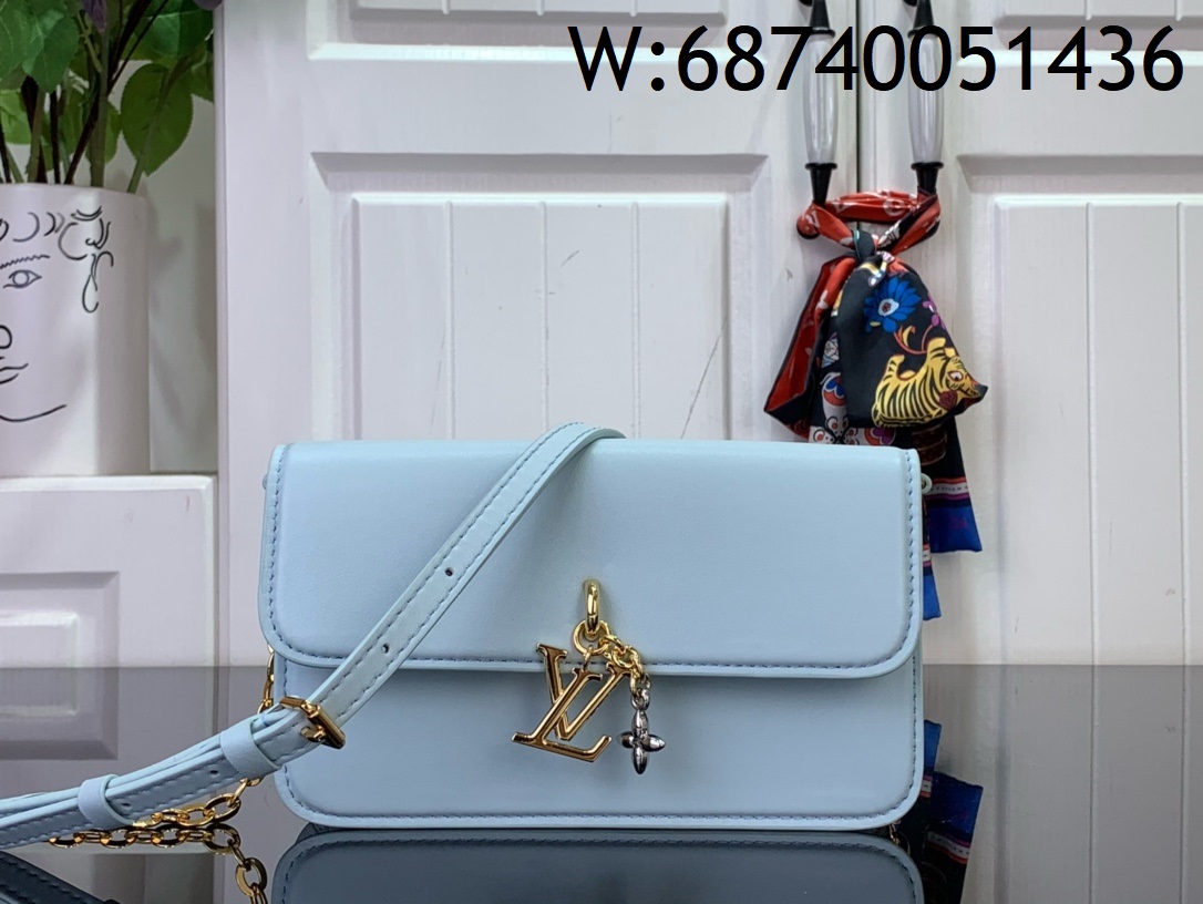 [88factory] 루이비통 월릿 온 체인 LV 블룸 라이트 블루 M14547 11.5*4*20cm