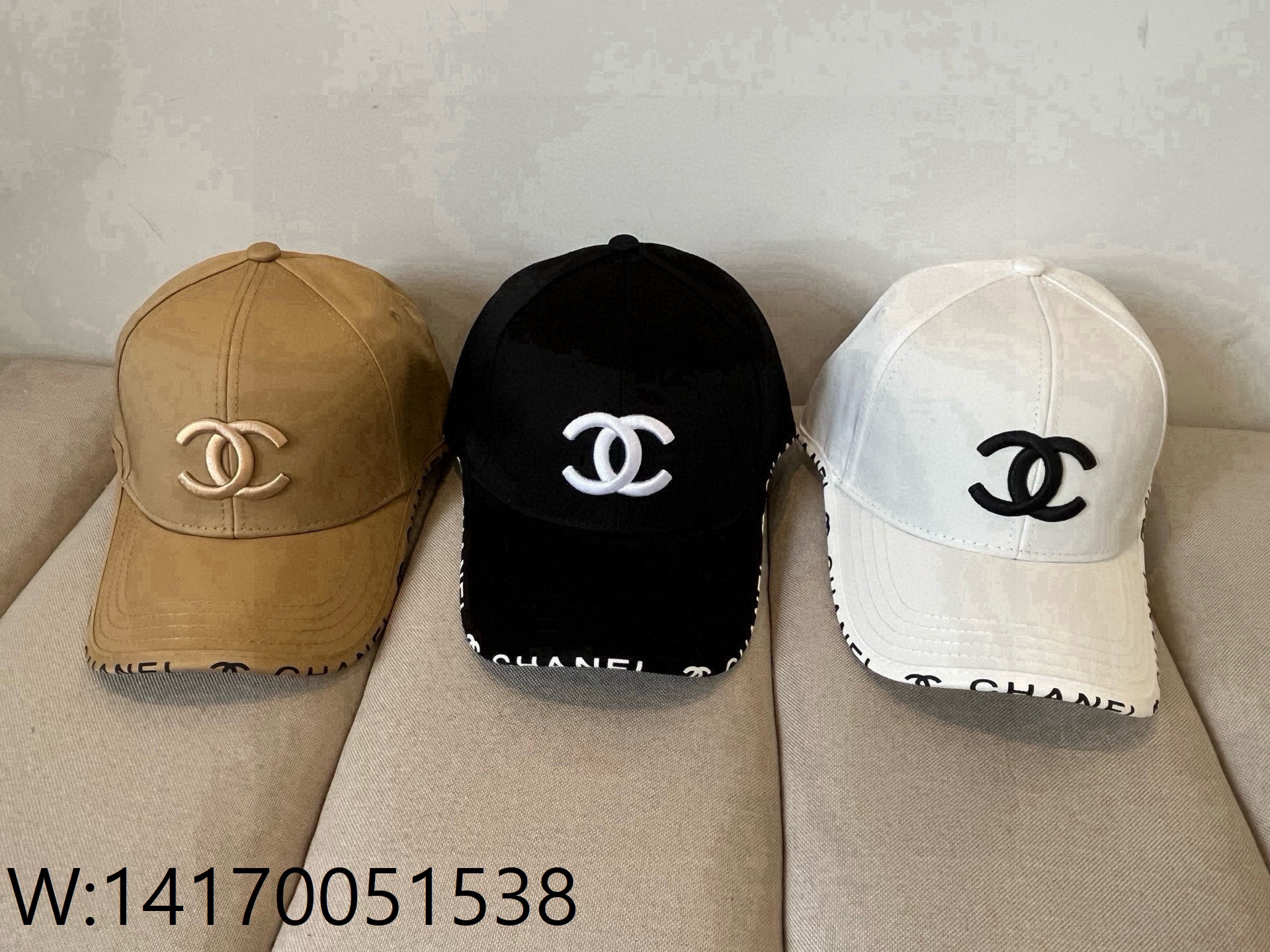 AGG 샤넬 CC로고 모노그램 볼캡 모자 3컬러