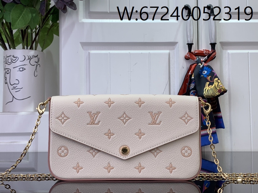 [88factory] 루이비통 포쉐트 펠리시 체인 M64064 M15968 21*12*3cm 크림