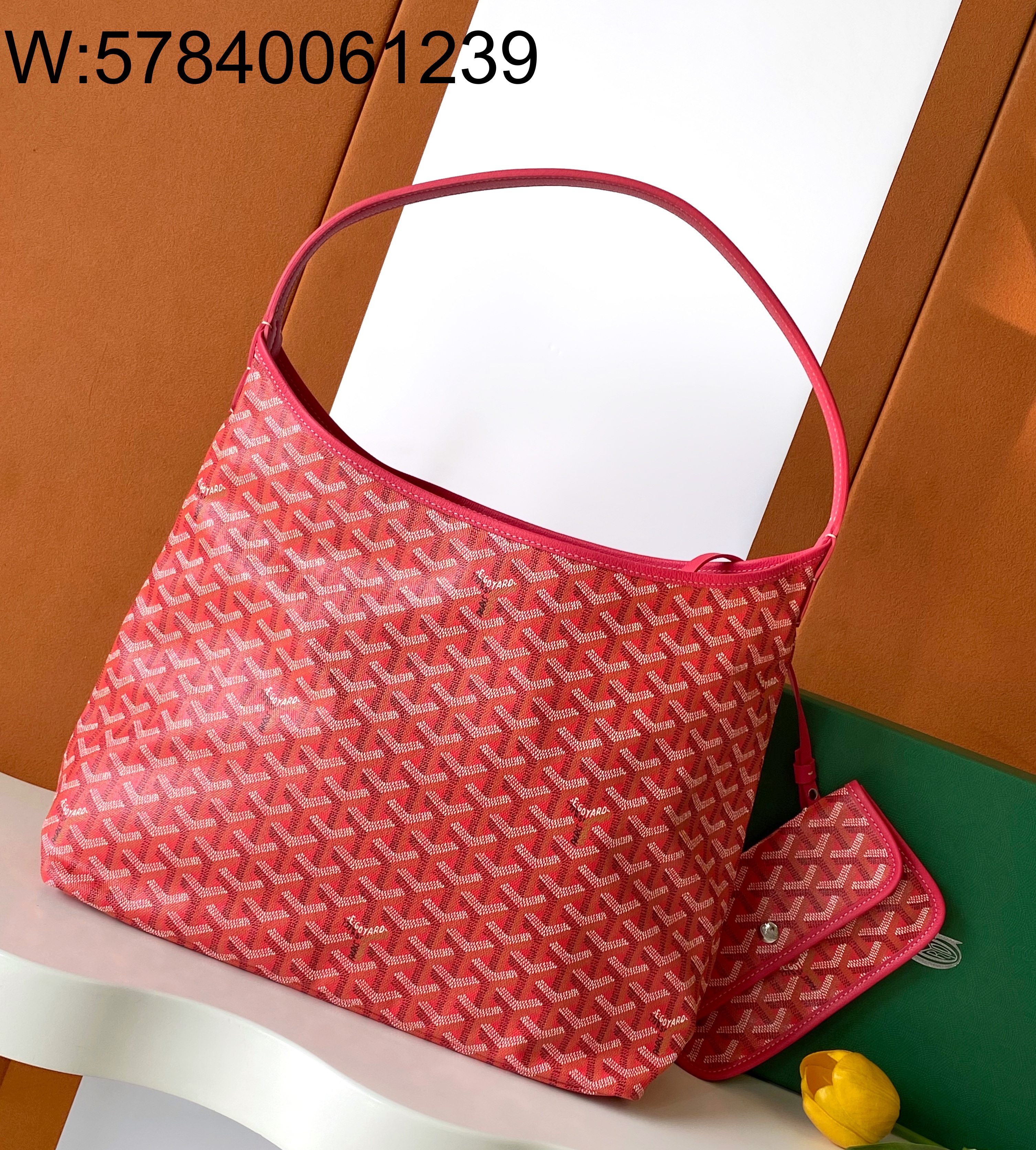 [리미티드] 고야드 보헴 호보 백 레드 27*15*42cm