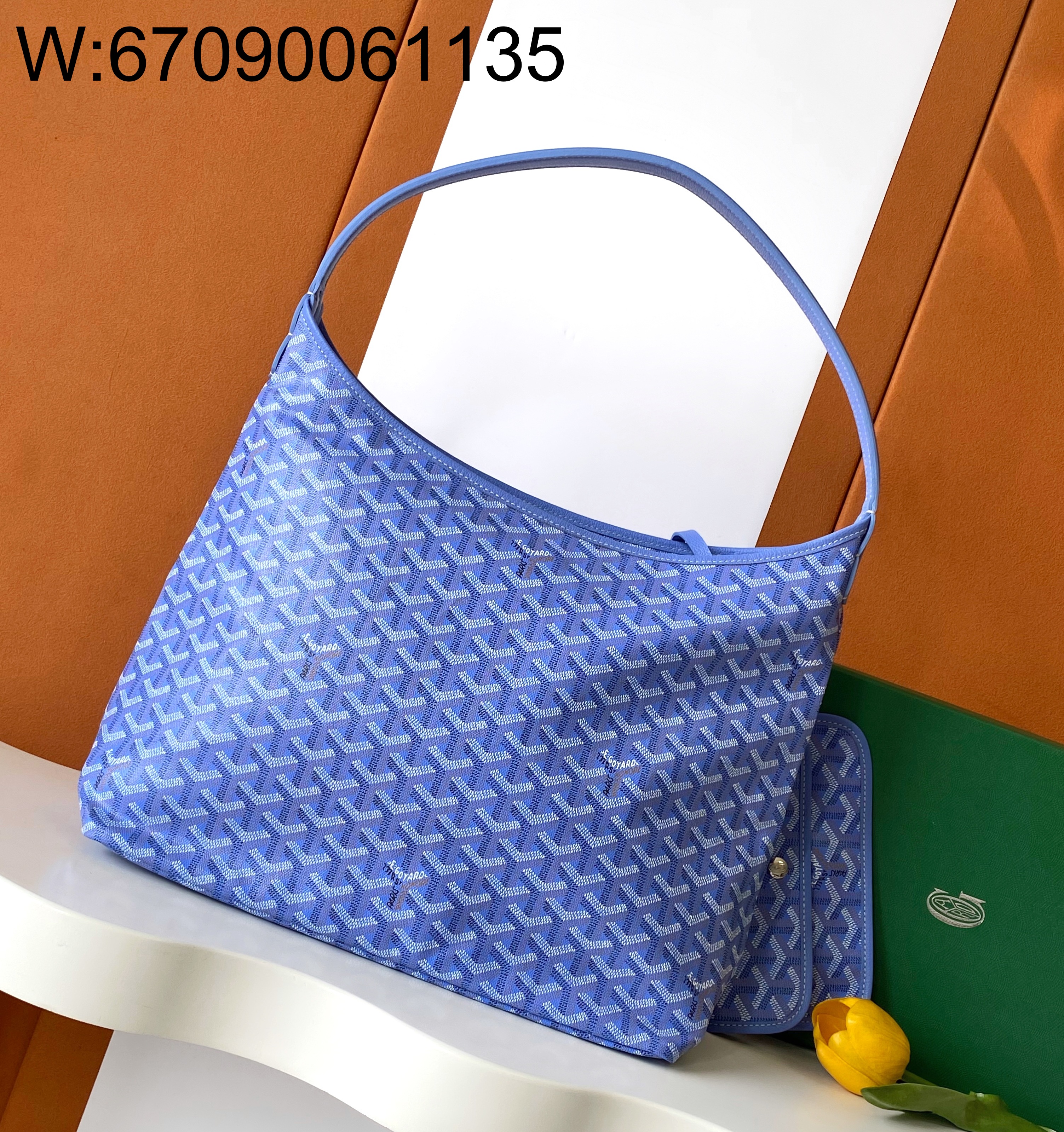 [리미티드] 고야드 보헴 호보 백 블루 27*15*42cm