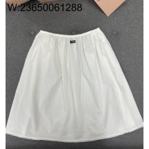 TJ공장 미우미우 여성용 스커트 치마 화이트