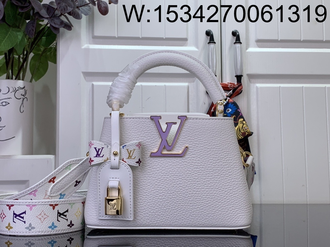 [88factory] 루이비통 LV x TM 카퓌신 미니 화이트 M13253 14*8*21cm