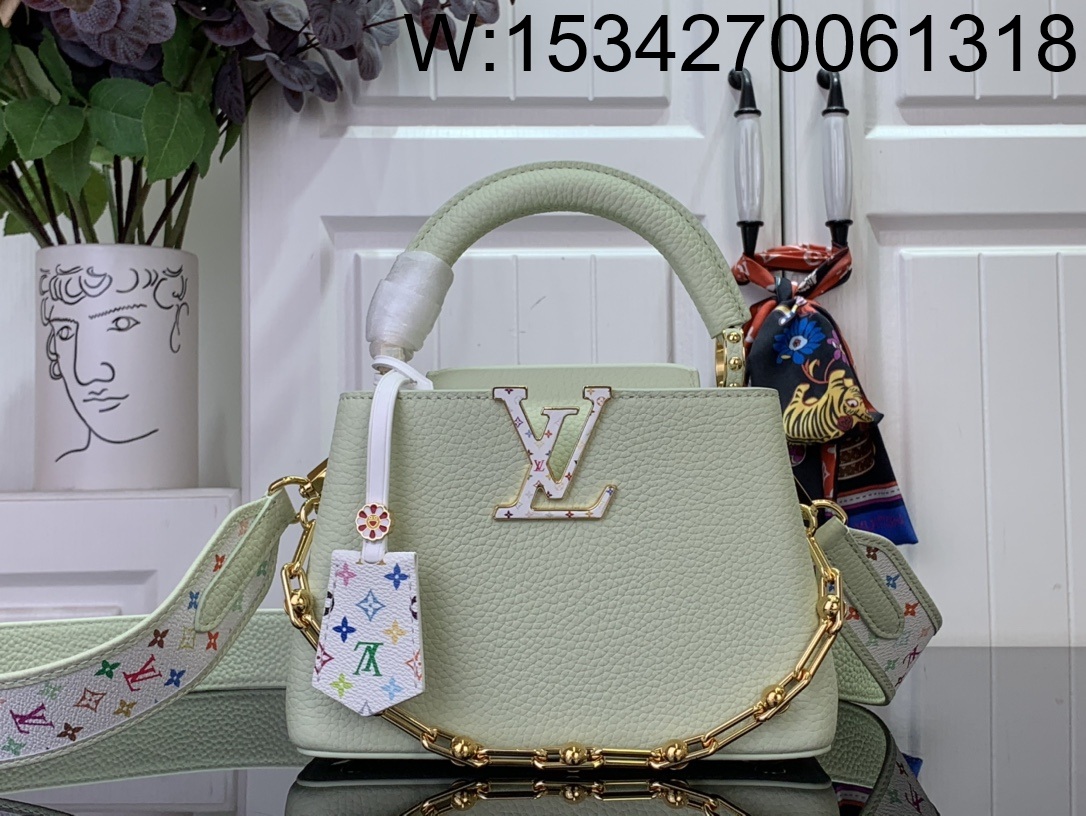 [88factory] 루이비통 LV x TM 카퓌신 미니 아보카도 그린 M14101 14*8*21cm