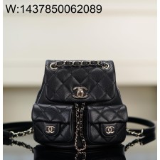 [JD] 샤넬 23P 듀마 백팩 미니 블랙 16.5*17.5*10cm