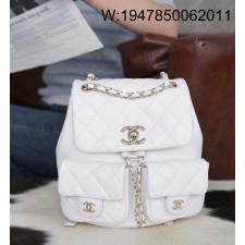 [JD] 샤넬 24A 듀마 백팩 화이트 20.5*20*11.5cm