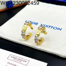 AGG 루이비통 Crystals 큐빅 귀걸이 골드