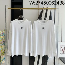 V공장 로에베 24SS 로고 자수 긴팔티 화이트