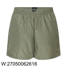 [잔디집2] 프라다 삼각 로고 나일론 숏팬츠 반바지 카키