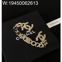 AGG 샤넬 더블 CC로고 팔찌 골드