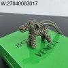 징 팩토리 보테가베네타 도그 참 다크 그린 807068 8.2*7.2*3cm 줄 17cm