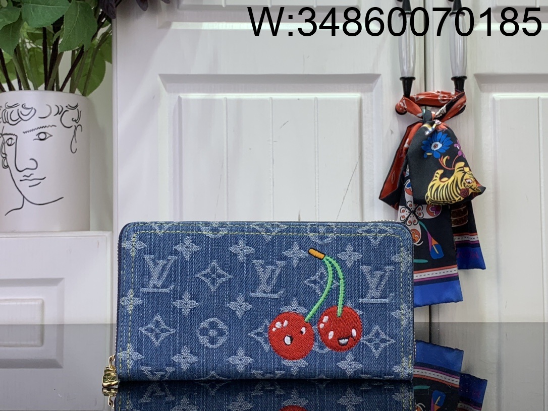 [88factory] 루이비통 LV X TM 지피 월릿 데님 M23161 19.5*10.5*2.5cm