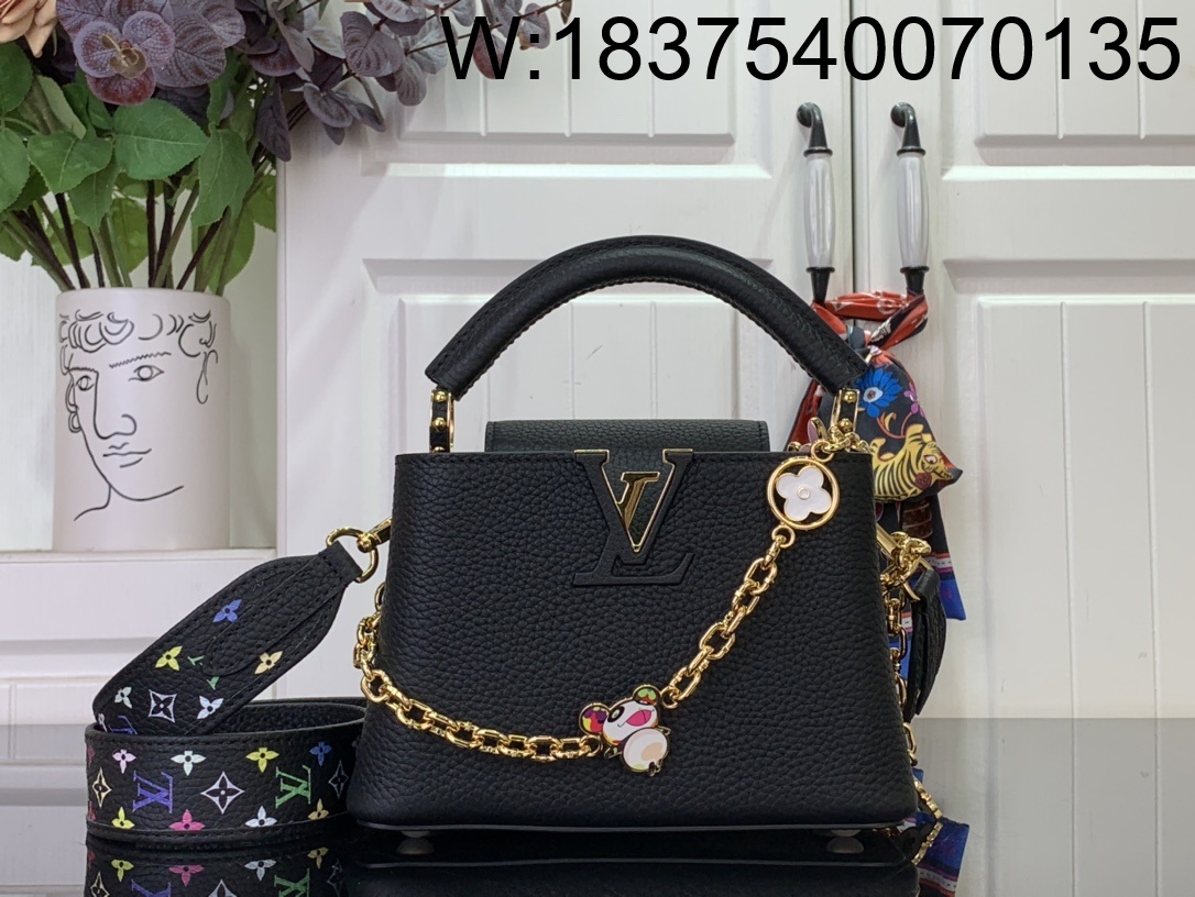 [88factory] 루이비통 LV X TM 카퓌신 미니 블랙 M13878 14*8*21cm