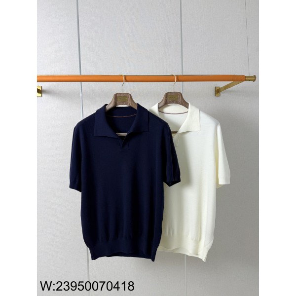 [lo공장] 로로피아나 양털 순색 카라티 / 폴로 / 반팔티 / 폴로티 2컬러