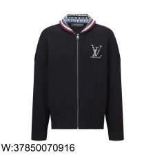 [잔디집2] 루이비통 멀티 컬러 LV 지퍼 니트 가디건 자켓 블랙
