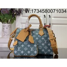 [88factory] 루이비통 P9 스피디 반둘리에 25 M24443 25*15*15cm 악어무늬 흑녹색