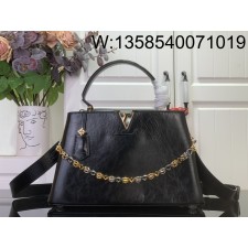 [88factory] 루이비통 카퓌신 MM 수플 블랙 M12924 24*12*33cm