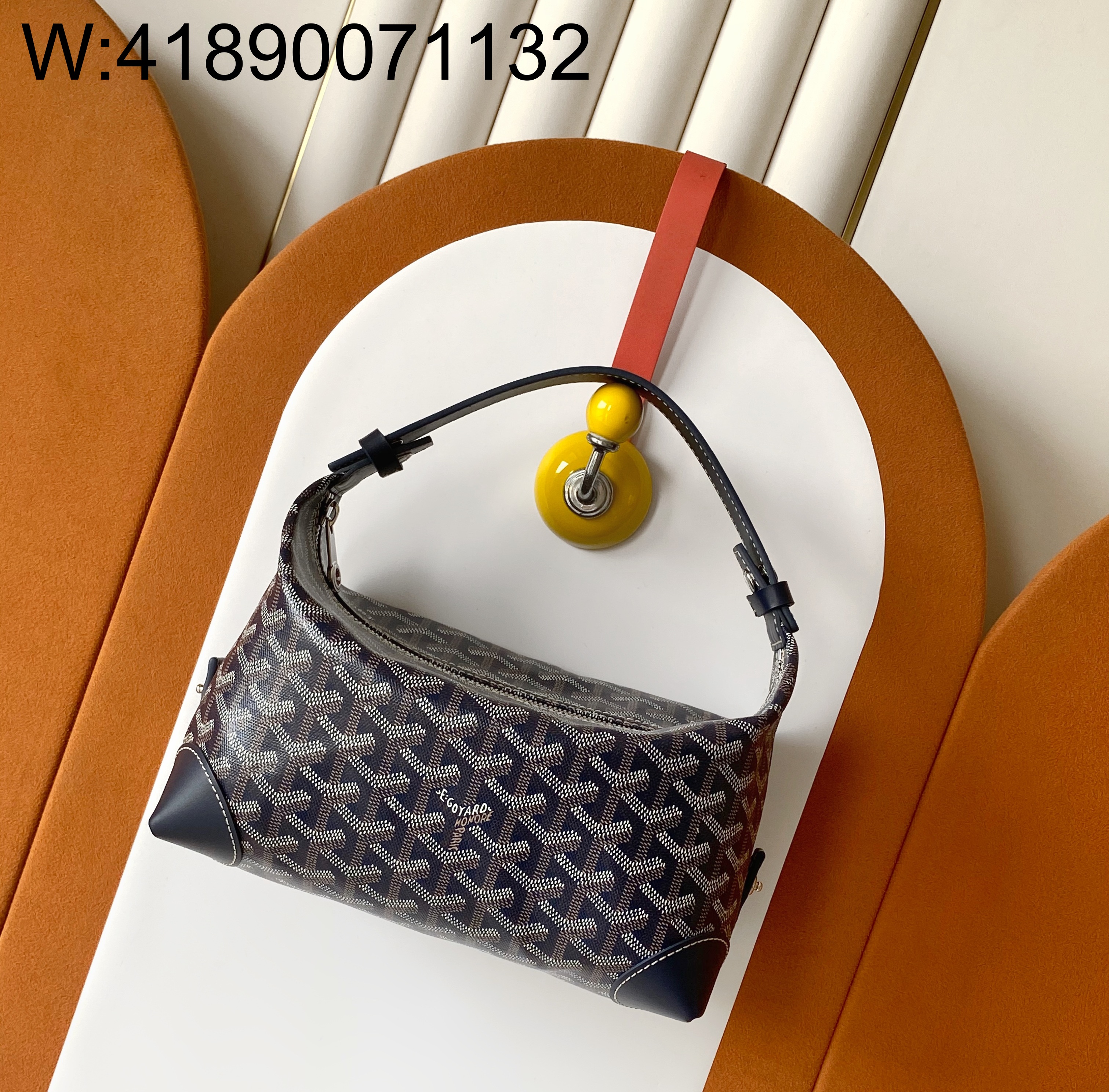 [엠플러스] 고야드 toilet ecrue 화장실 백 네이비 23*13*12cm