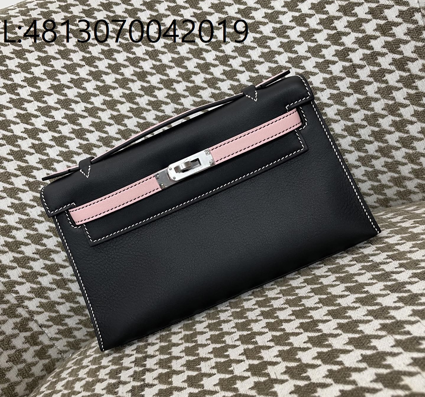 [장인의집,심안공장] 에르메스 켈리 22 은장 배색 핑크 블랙 swift